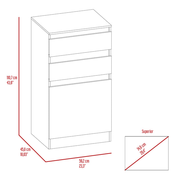 Dresser Asturias, Jewerly Box - Dark Walnut