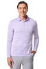 Men's Erodym Long Sleeve Sports Polo | Lavendula/White Stripe