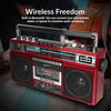 Supersonic 4 Band Bluetooth Radio & Cassette Player + Cassette To Mp3 Converter