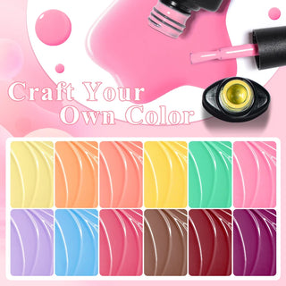 10/12pcs Spring Macaron Nail Gel Polish Set Semi Permanent UV for Manicure Soak Off Gel Nail Polish Kit Varnishes Nail Supplies