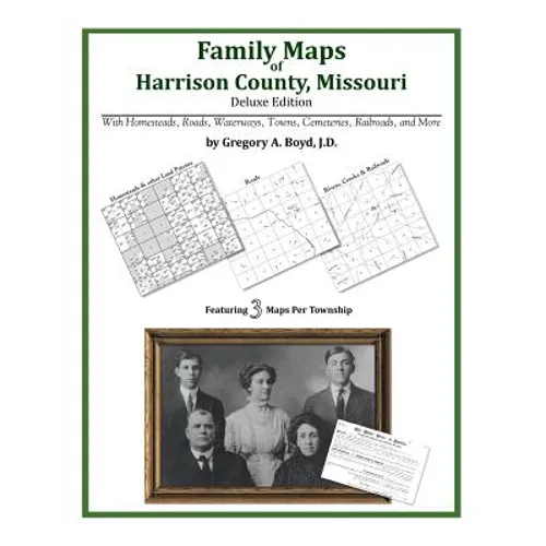 Family Maps of Harrison County, Missouri - Paperback