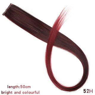 Buy 52h Synthetic Rainbow Highlighted Hair