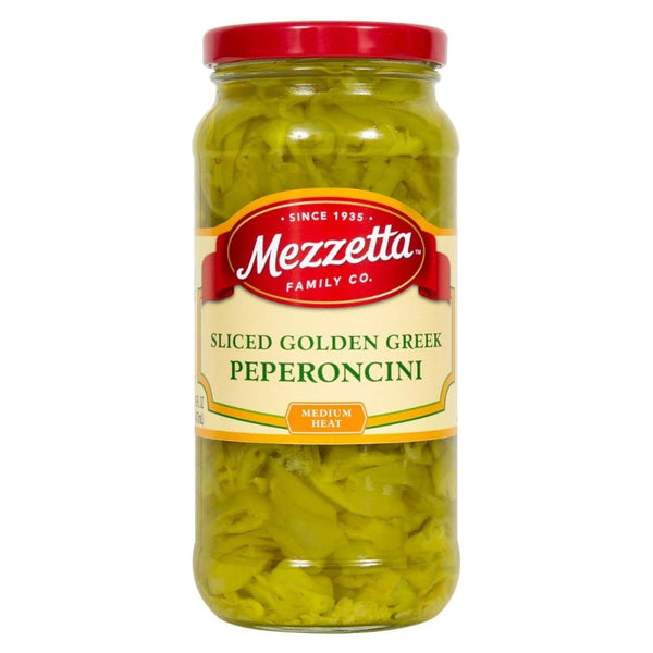 MEZZETTA: Deli-Sliced Golden Greek Peperoncini, 16 oz