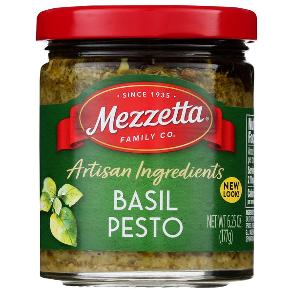 MEZZETTA: Napa Valley Bistro Homemade Style Basil Pesto, 6.25 oz