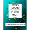 6th Grade TEXAS STAAR, MATH: 2019: 6th Grade Texas Assessment Academic Readiness MATH Test prep/study guide - Paperback