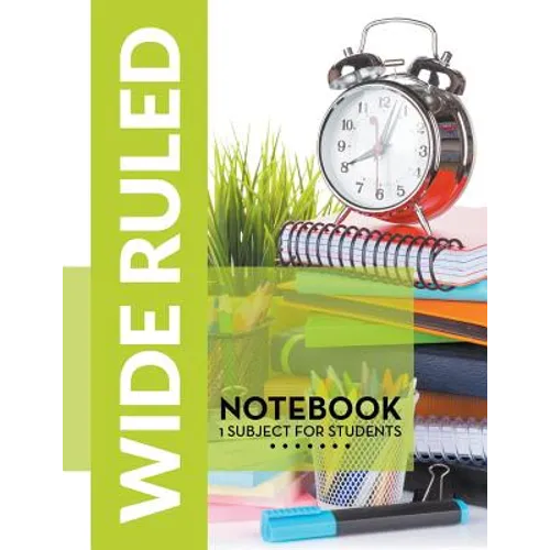 Wide Ruled Notebook - 1 Subject For Students - Paperback
