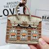 Small house bag mini window pendant headphone bag lipstick car key backpack backpack decoration