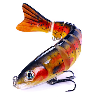 Buy 12-8cm-18g-c4 12.8cm-18g Lifelike Multi Jointed Sinking Wobblers Fishing Lures Pike Swimbait Crankbait Minnow Trout Bass Fishing Tackle Baits