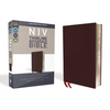 NIV, Thinline Reference Bible, Bonded Leather, Burgundy, Red Letter Edition, Comfort Print - Bonded Leather