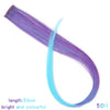 22 Inch Synthetic Colored Highlight Hair Extensions
