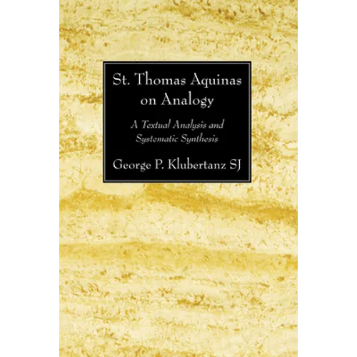 St. Thomas Aquinas on Analogy - Paperback