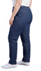 Women's Lightweight Pull-On Denim Jeans — Elastic Waist No Zipper