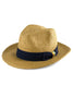 Men's Surf Club - Hand Woven Fedora Rugby Stripe Band | Toast