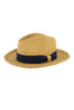 Men's Surf Club - Hand Woven Fedora Rugby Stripe Band | Toast