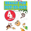 Really Fun Dot To Dot For 4 Year Olds: Fun, educational dot-to-dot puzzles for four year old children - Paperback