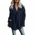 Teddy Coat Women Faux Fur Coats Long Sleeve Fluffy Fur Jackets Winter Warm Female Jacket Oversized Women Casual Winter Coat 2021