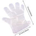 100Pcs Disposable PE Empty Gloves Foot Covers Transparent Shoes Cover Paraffin Bath Exfoliating Foot & Hand Mask Therapy Bags Se