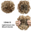 LARGE Comb Clip in Curly Hair Extension