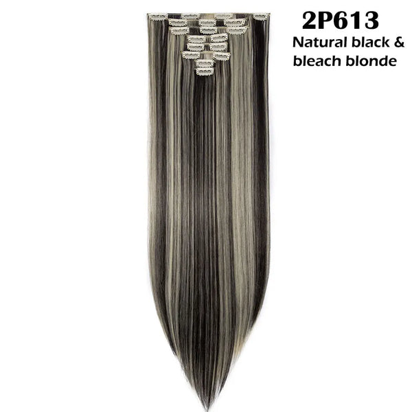 Long Straight Clip in on Hair Extensions