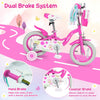 Girls Bike 12-18 Inch with Training Wheels and Front Bag