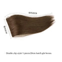 10-20cm Human Hair Invisable Seamless Hair Pad Extension Lining of Top Side Cover Hairpiece Increase Hair Volume for Women