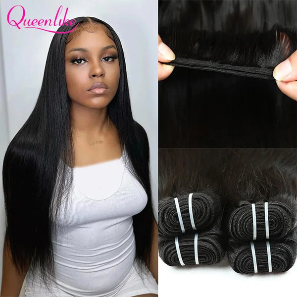 15A Double Drawn Vietnamese Raw Straight Human Hair Bundles Human Hair 20 22 24 26 Inch Top Quality Bundles Hair Extensions