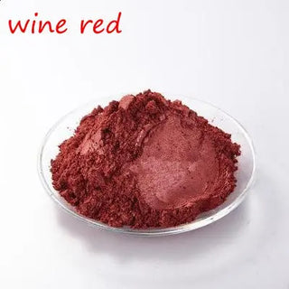 Buy wine-red 500g/Bag Multicolour Pearl Mica Powder Pigment Light Purple Pearlescent Pigment for Cosmetic Making.