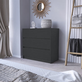 Dresser Maldus, Three drawers -Black