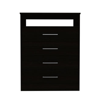 Dresser Atlanta,Four Drawers - Black