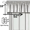 DaDa Bedding Dainty Floral Garden Pastel Roses Cottage Window Curtain Valance - 18" x 52" (3036)