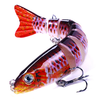 Buy 12-8cm-18g-c1 12.8cm-18g Lifelike Multi Jointed Sinking Wobblers Fishing Lures Pike Swimbait Crankbait Minnow Trout Bass Fishing Tackle Baits