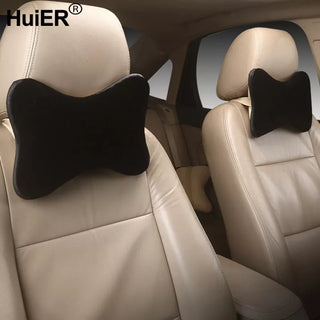 Winter 2 PCS Brand New Car Neck Pillow Artificial Plush Soft Warm 4 Colors Headrest Automobile Accessories Fit for Most Cars