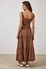 Floral Lace Trim Front Tie Top & Skirt Set
