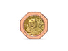 Handmade Solid Gold Fancy Coin Ring
