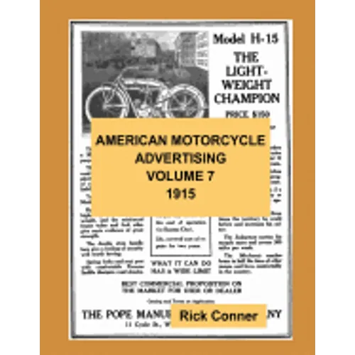 American Motorcycle Advertising Volume 7: 1915 - Paperback