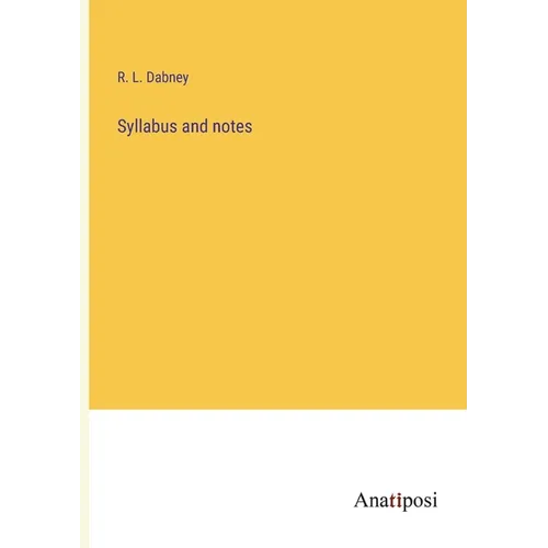 Syllabus and notes - Paperback