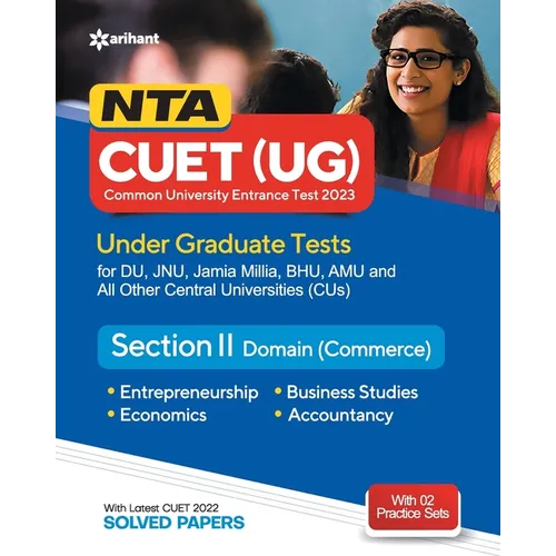 NTA CUET UG 2023 Section 2 Domain Commerce - Paperback