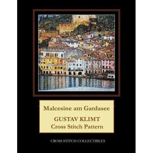 Malcesine am Gardasee: Gustav Klimt cross stitch pattern - Paperback