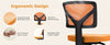 Ergonomic Armless Office Desk Chair Mesh Swivel Rolling Chair with Wheels