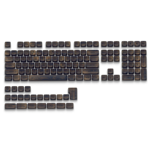 XVX Walnut Texture MOA  Profile Dye-Sublimation PBT 130-Key Keycap Set