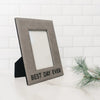 Leather Photo Frame – Elegant Faux Leather Frame For Birthday Gift Her