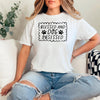 Dog Lover T-Shirt - Blessed & Dog Obsessed Comfort Colors Tee With Paw Prints