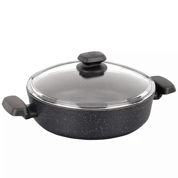 Korkmaz Ornella Aluminum 3.5L Non-Stick Low Casserole Dish with Lid