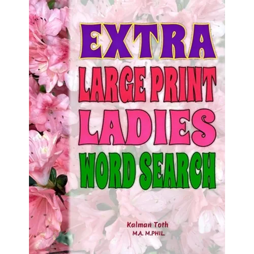 Extra Large Print Ladies Word Search - Paperback