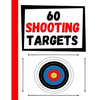 60 Shooting Targets: Large Paper Perfect for Rifles / Firearms / BB / AirSoft / Pistols / Archery & Pellet Guns - Paperback