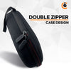 CentralSound EVA Hard Zippered Headphones Protective Carrying Case - Black