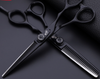Professional Japan 440c 6 & 5.5 inch rainbow cut hair scissors set cutting shears thinning barber scissor hairdressing scissors