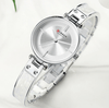 Womens Elegant Stainless Steel Watch With Ceramic Bracelet In Shimmering Marble Colors