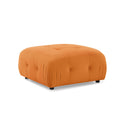 Modular Sectional Sofa, Button Tufted Designed and DIY Combination,L Shaped Couch With Reversible Ottoman, Orange Velvet