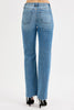 Tina Tummy Control High Rise Wide Leg Raw Cut Hem Jeans
